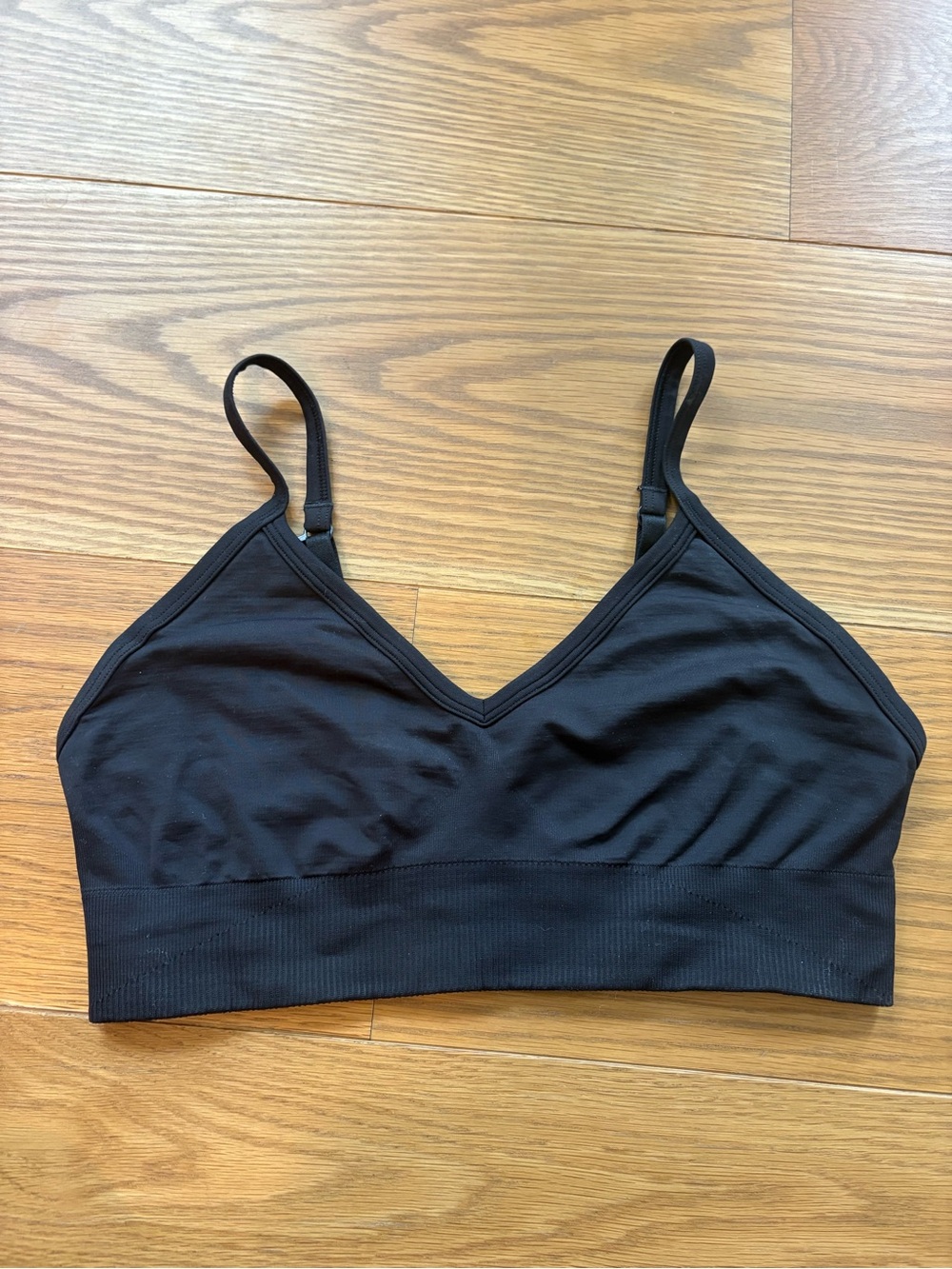 lululemon athletica Black Seamless V-Neck Bralette